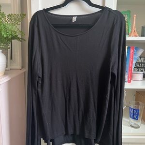 BP Long Sleeve Black Top